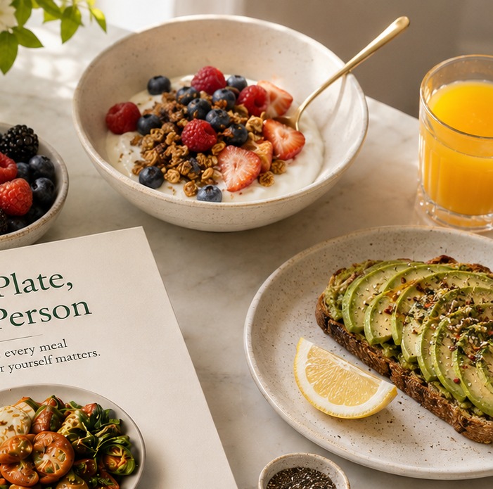 Beautiful breakfast spread